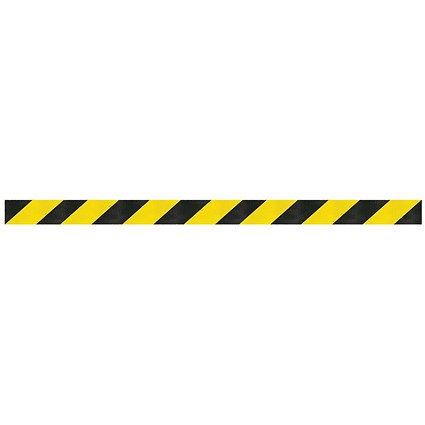WallMaster 400 Magn Back Barrier Blk with Ylw/Blk Belt 4.6m