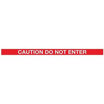 WallMaster 400 Magn Back Barrier Blk with Caution Red/Wht 4.6m
