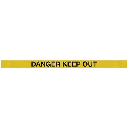 WallMaster 400 Magn Back Barrier Blk with Danger Ylw/Blk 4.6m
