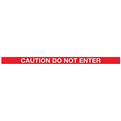 WallMaster 400 Magn Back Barrier Ylw with Caution Red/Wht 4.6m