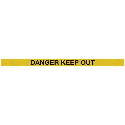 WallMaster 400 Magn Back Barrier Ylw with Danger Ylw/Blk 4.6m