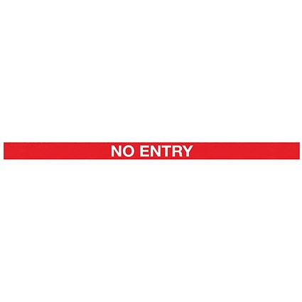 WallMaster 400 Magn Back Barrier Ylw with No Entry Red/Wht 4.6m