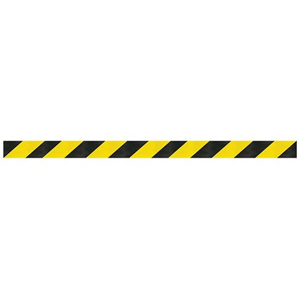 WallMaster 450 Magn Back/Belt End Barrier Blk + Ylw/Blk Belt 7.6m