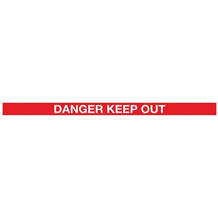 WallMaster 450 Magn Back/Belt End Barrier Blk + Danger Red/Wht 7.6m