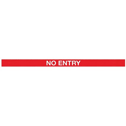 WallMaster 450 Magn Back/Belt End Barrier Ylw + No Entry Red/Wht 7.6m