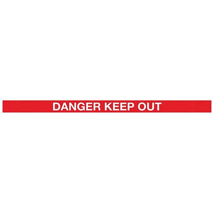 WallMaster 450 Magn Back/Belt End Barrier Blk + Danger Red/Wht 10.6m