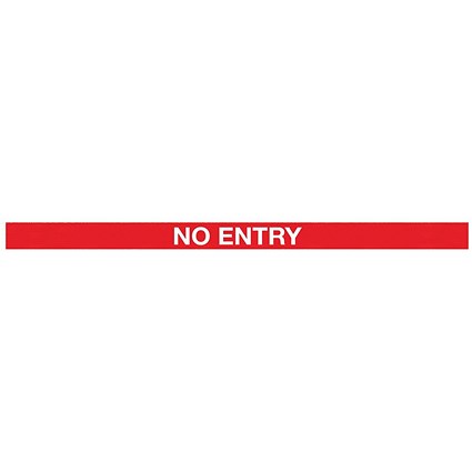 WallMaster 450 Magn Back/Belt End Barrier Ylw + No Entry Red/Wht 10.6m