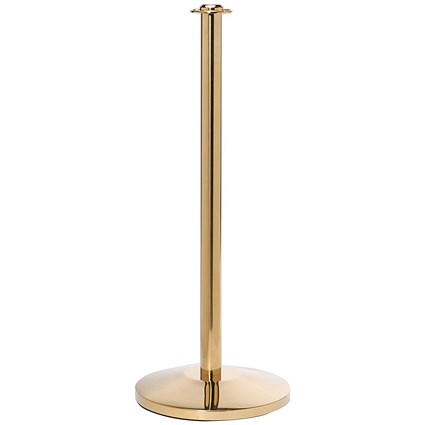 5 Star RopeMaster Flat Top Polished Brass Post Pack of 2