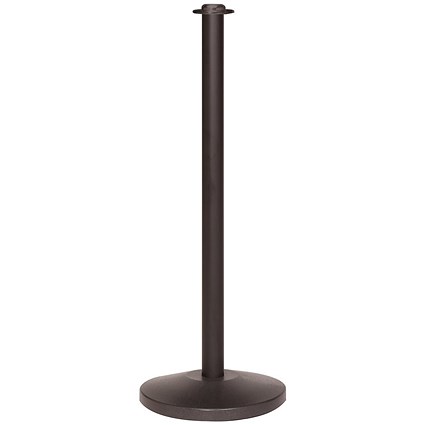 5 Star RopeMaster Flat Top Black Steel Post Pack of 2
