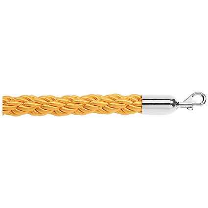 5 Star Braided Rope Gold 1.8m with Polished Chrome Ends
