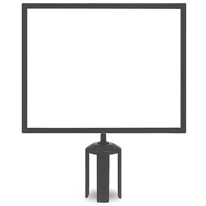 5 Star Horizontal A3 Sign Frame Black for Belt Barriers