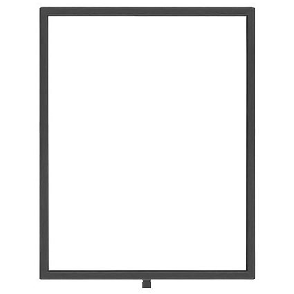 Standard Vertical A3 Sign Frame Black for Rope Barriers