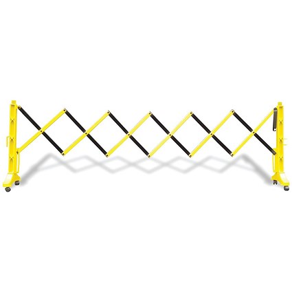 5 Star Flexmaster Expanding Barricade Yellow/Black 3.4m