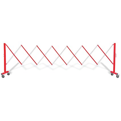 5 Star FlexPro Expanding Barricade Red/White 3.4m
