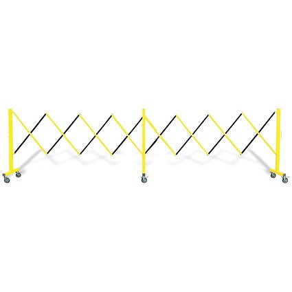 5 Star FlexPro Expanding Barricade Yellow/Black 4.9m