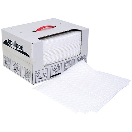5 Star Spillpod Oil/Fuel Pads 310x390mm White Pack of 75 FS634559