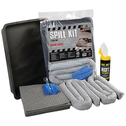5 Star Gel Pup Spill Kit with Flexi-tray 40L Grey FS635556