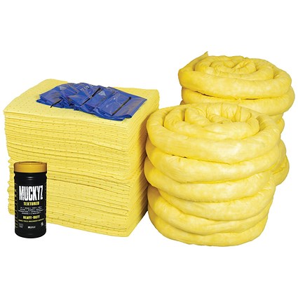 5 Star Refill Kit for 360L Spill Kit in a Wheelie Bin Yellow FS637383