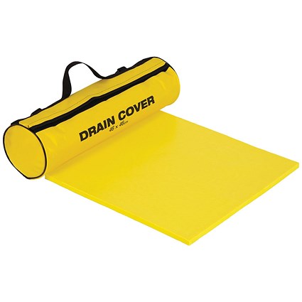 5 Star Drain Cover 460x460mm in Wallmounted Holdall Yellow FS637499