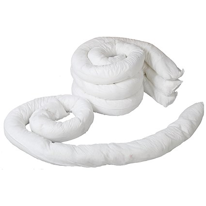 5 Star Oil/Fuel Land Booms 200mmx3m White Pack of 4 FS638779