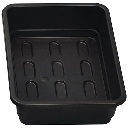 5 Star Evo Recycled Spill Tray 230x170x60mm Black FS639882