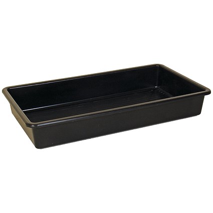 5 Star Evo Recycled Deep Spill Tray 1000x550x150mm Black FS641069