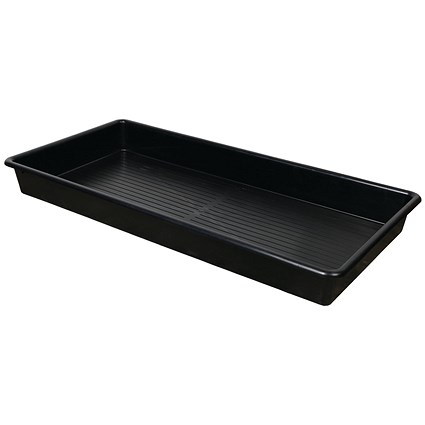5 Star Evo Recycled Deep Spill Tray 1200x600x120mm Black FS641090