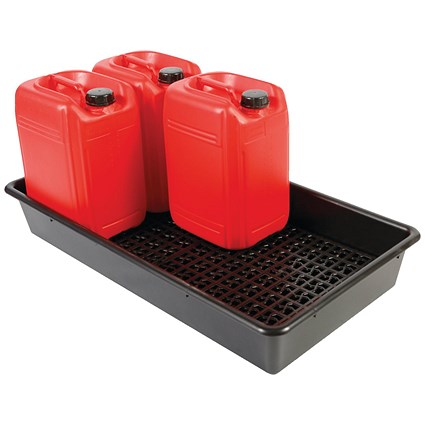 5 Star Evo Rcyc Spill Tray with Removable Grid 6x25L Black FS641649