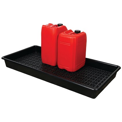 5 Star Evo Rcyc Spill Tray with Removable Grid 8x25L Black FS641670