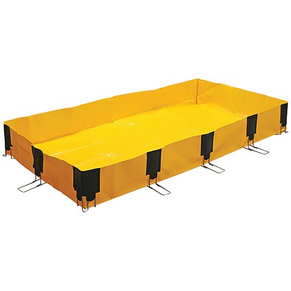 5 Star InstaBund Pool 4 Corner/8 Side 1000x2000x250mm Yellow FS642349
