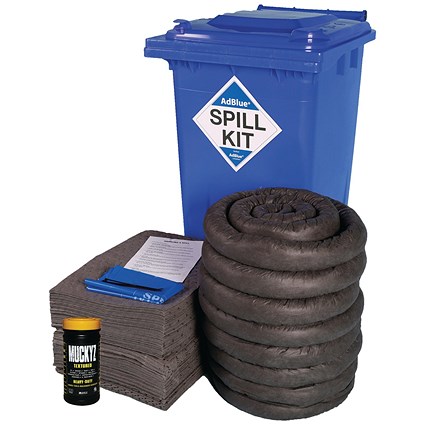 5 Star AdBlue Spill Kit in Blue Wheelie Bin 240 Litre Blue FS642813