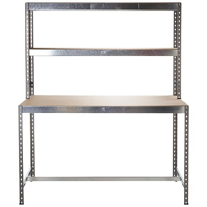 5 Star Hdut Workbench with 2 Upper Shelves 1500x800x1800mm FS643070