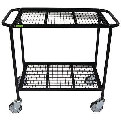 5 Star Mobile Shelf Trolley with Mesh Shelves 950x450x900mm FS644237