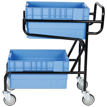 5 Star Mob Container Trolley +2 Containers 1100x410x915mm FS644398