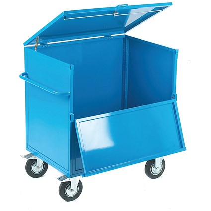 5 Star Security Mob Steel Trolley Lockable Lid 1100x700x1140 FS645623