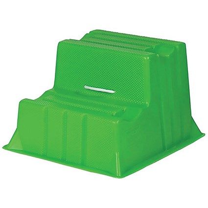 5 Star 2 Tread Industrial Steps PE Green 510x600x370mm FS645845