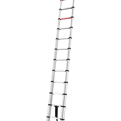 5 Star Telescopic 13 Tread Ladder with Stabiliser Aluminium FS646200