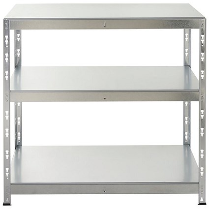 5 Star Hdut 3 Tier Galvanised Shelving 1000x600x 900m