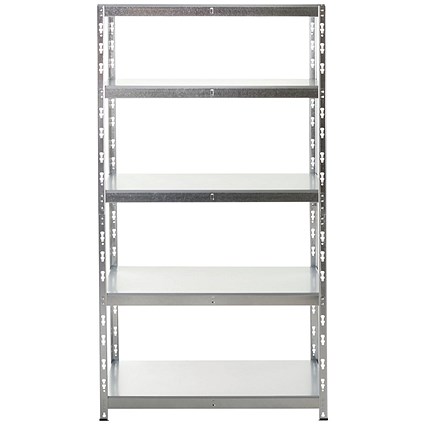 5 Star Hdut 5 Tier Galvanised Shelving 1000x600x1800mm