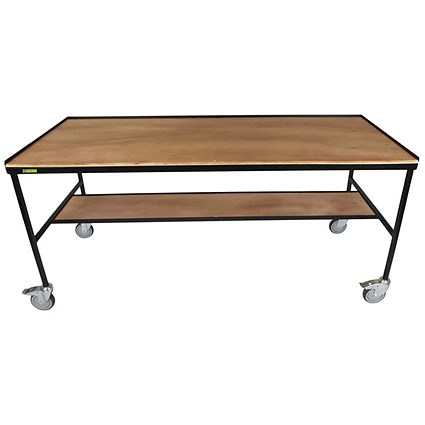 5 Star Mobile Workstation with Undershelf 1800x600x860mm FS647283