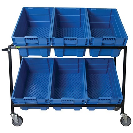 5 Star Mob Cntn Picking Trolley +6 Containers 1260x420x910mm FS647351