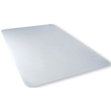 5 Star PVC Carpet Chairmat with Gripper Backing, 116x150cm, Clear