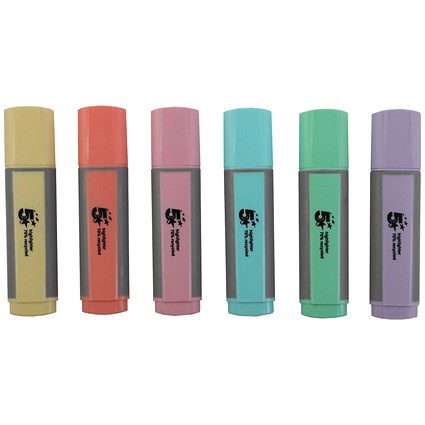 5 Star Highlighter Set Recycled Content Pastel Assorted (Pack of 10)