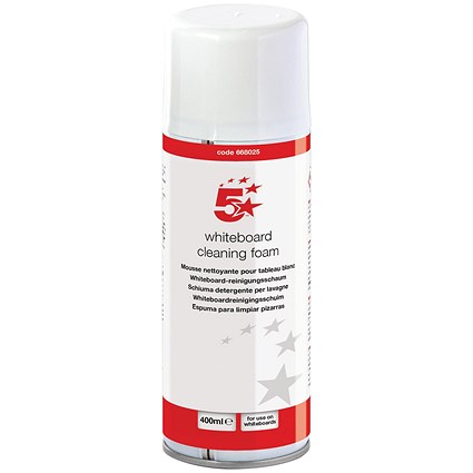 5 Star White Board Foam Cleaner 400ml Aerosol 668025