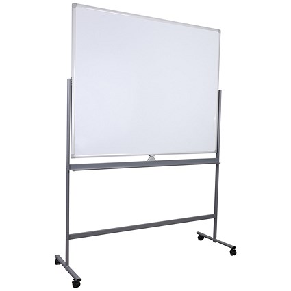 5 Star 1500 x 1200mm Mobile Double Sided Magnetic Whiteboard