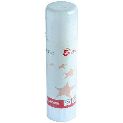 5 Star Glue Stick Solid Large 40g (Pack of 30)