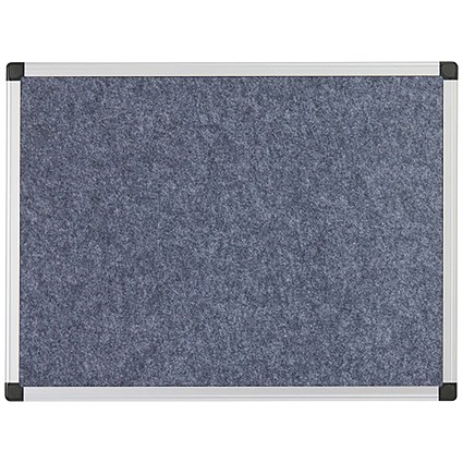 5 Star Fire Retardant Noticeboard 1200x900mm Grey