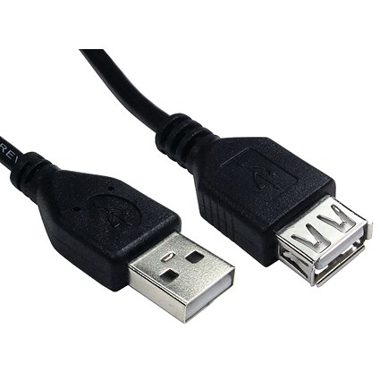 5 Star A to A USB2.0 Type A M to Type A F Extension Cable 1m