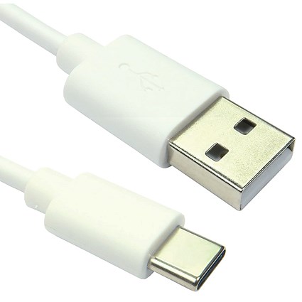 5 Star USB-C to USB-A Cable 480 Mbps 15W 1m White