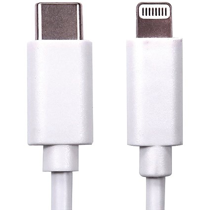 5 Star USB-C to Lightning Cable MFI Certified 1m White